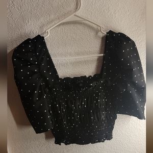 Off the shoulder crop top